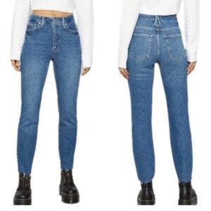 NWT Good American good classic hi rise skinny fit gap proof waistband  0/25